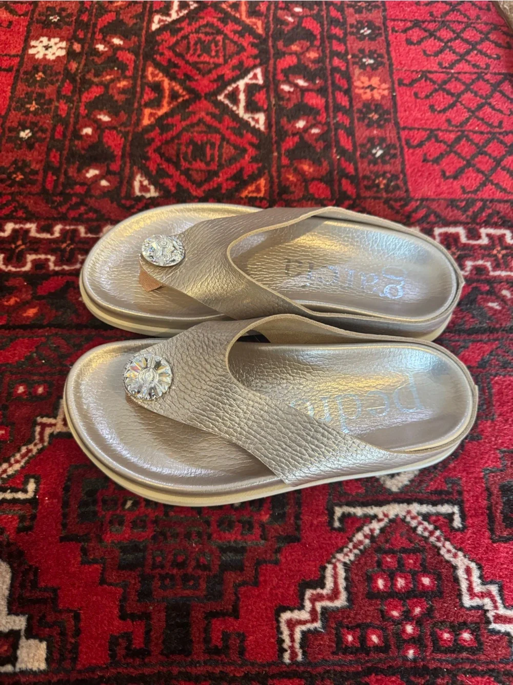 Pedro Garcia metallic gold